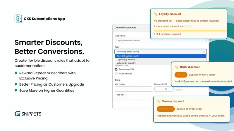 CXS Subscriptions App