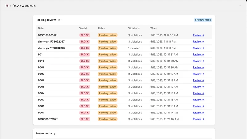 Compliance Vine Live