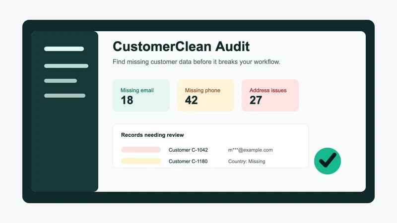 CustomerClean Audit