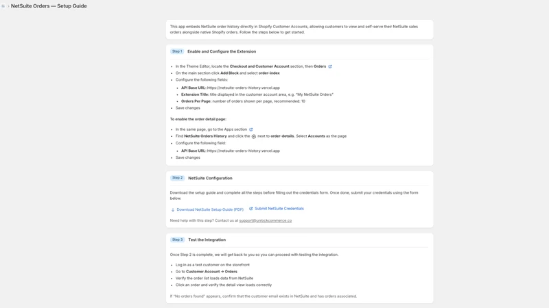 NetSuite Order History