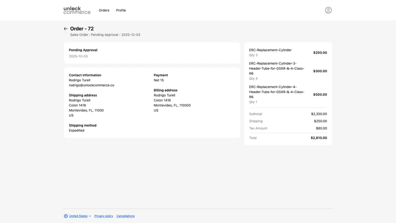 NetSuite Order History