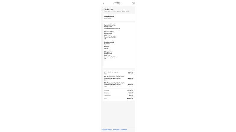 NetSuite Order History