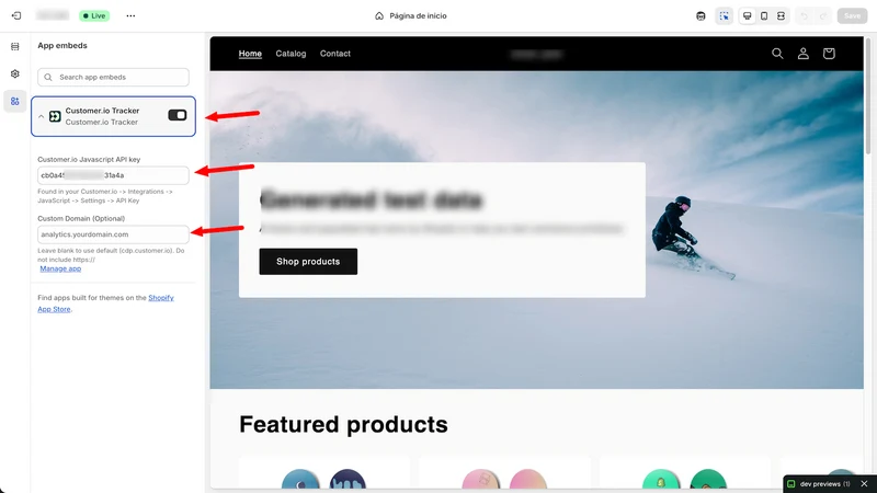 Customer io Tracker