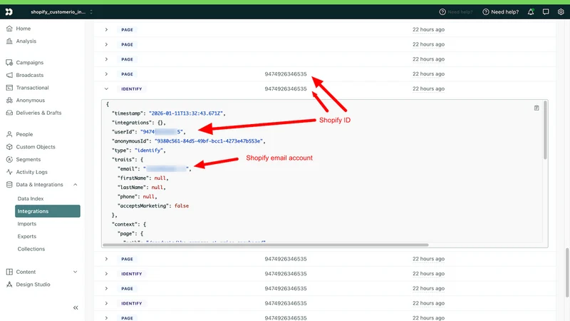 Customer io Tracker