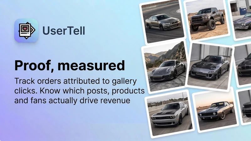 UserTell ‑ Customer Gallery