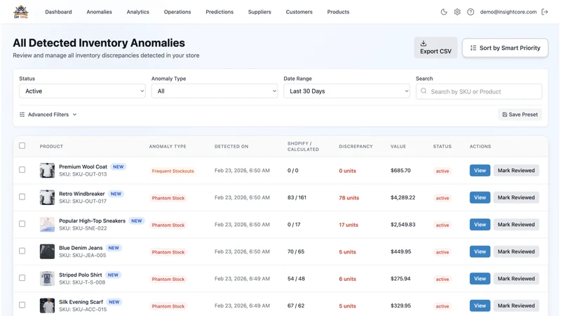 CoreCaptain Inventory Manager