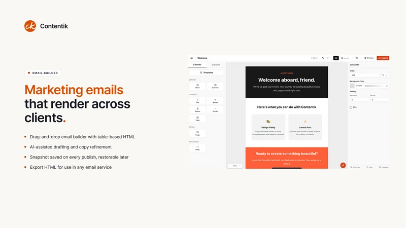 Contentik Product Page Builder