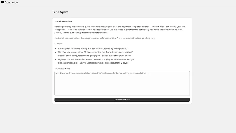 Concierge: AI Sales Associate