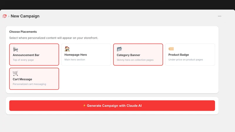 Commerce Ace Personalization