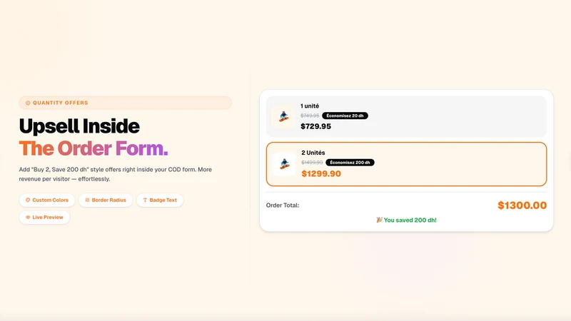 Codify COD Form Upsell Fraud