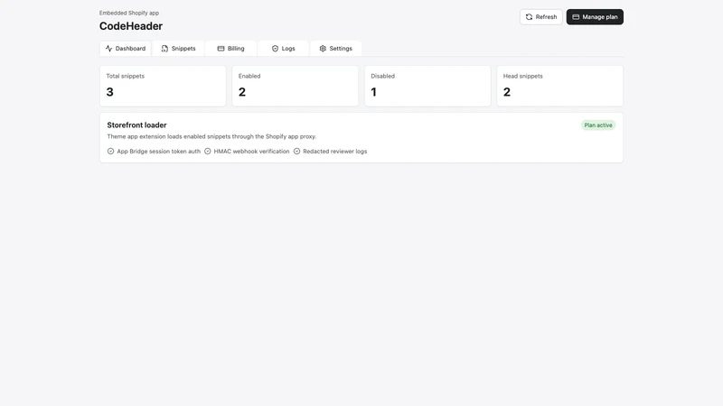 CodeHeader