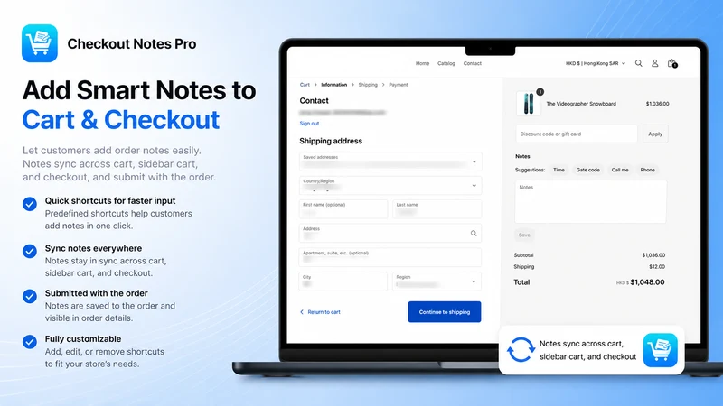 Checkout Note Pro