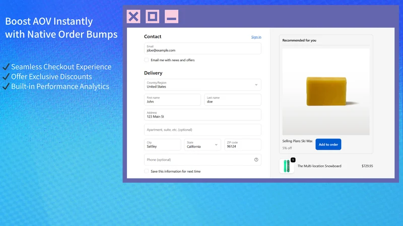 Upsell & Order Bump ‑ BumpPro
