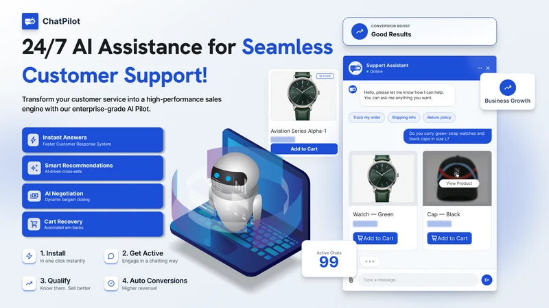 ChatPilot‑ AI live chat Upsell