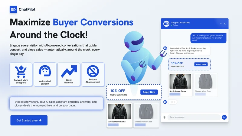 ChatPilot‑ AI live chat Upsell
