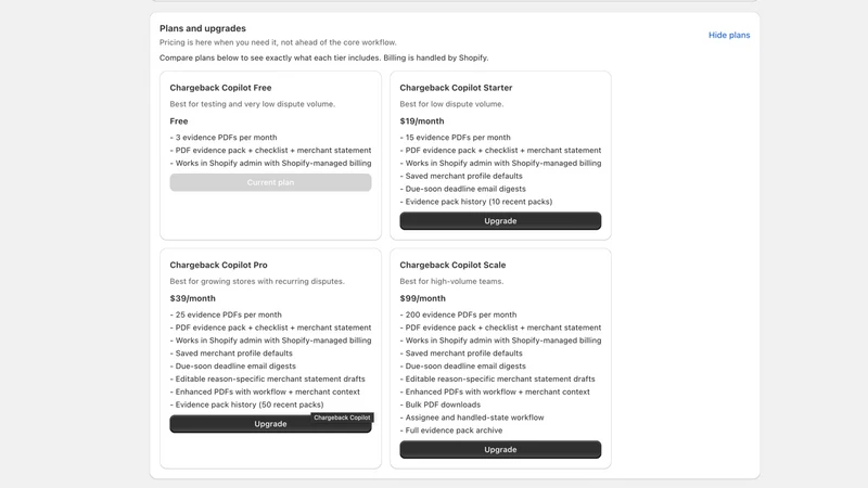 Chargeback Copilot