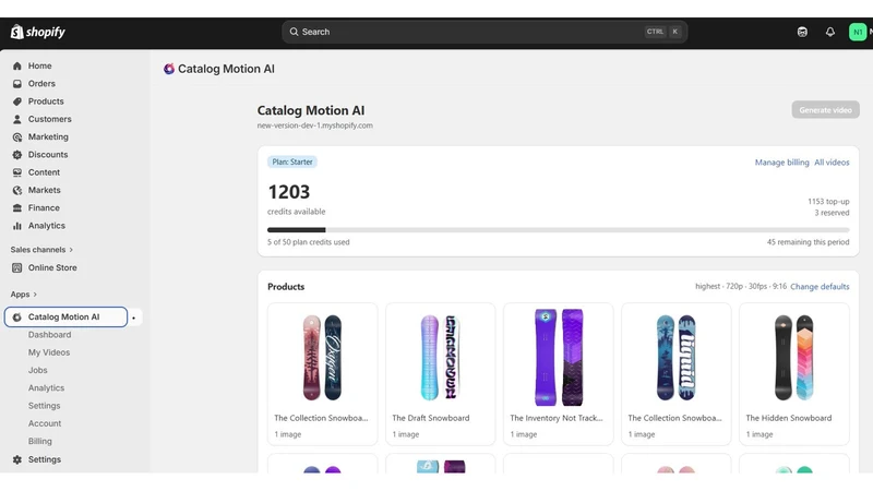 Catalog Motion: Product Videos