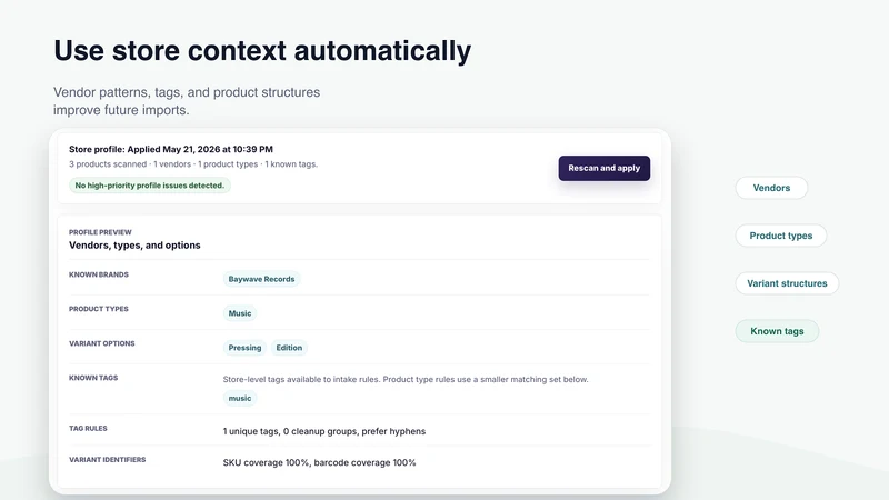 Catalog Intake