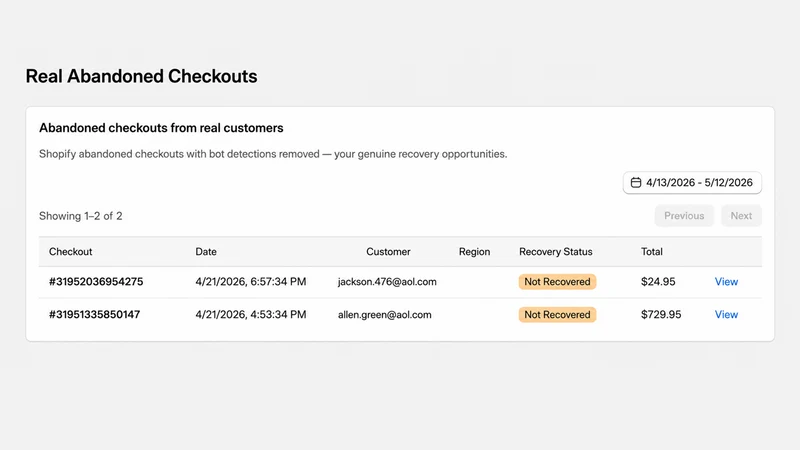 CartWatch: Bot Detection Block