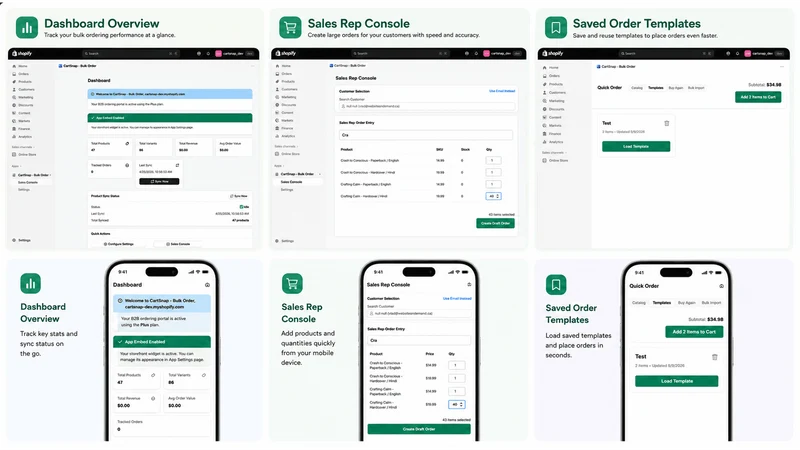 CartSnap ‑ B2B Bulk Order