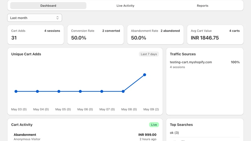 CartPulse ‑ Track Live Cart