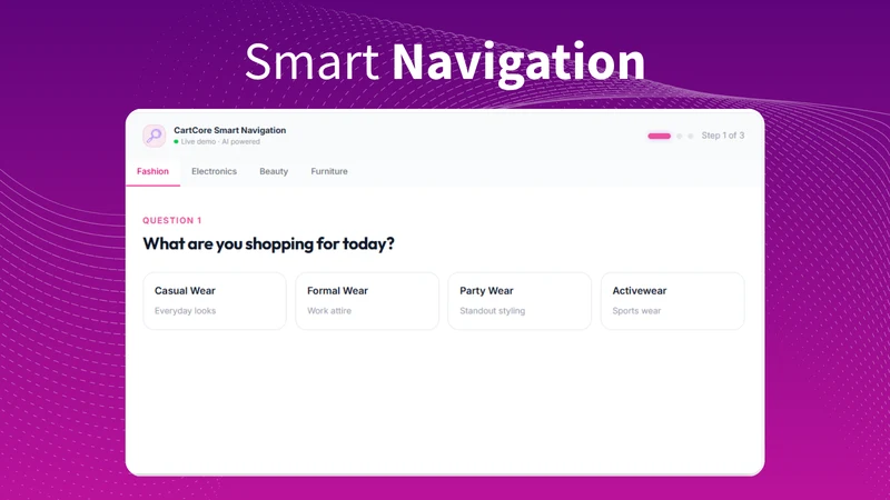 Cartcore: Smart Navigation