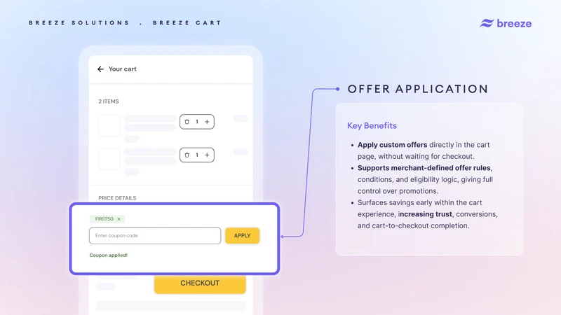 Cart Drawer & Upsells ‑ Breeze