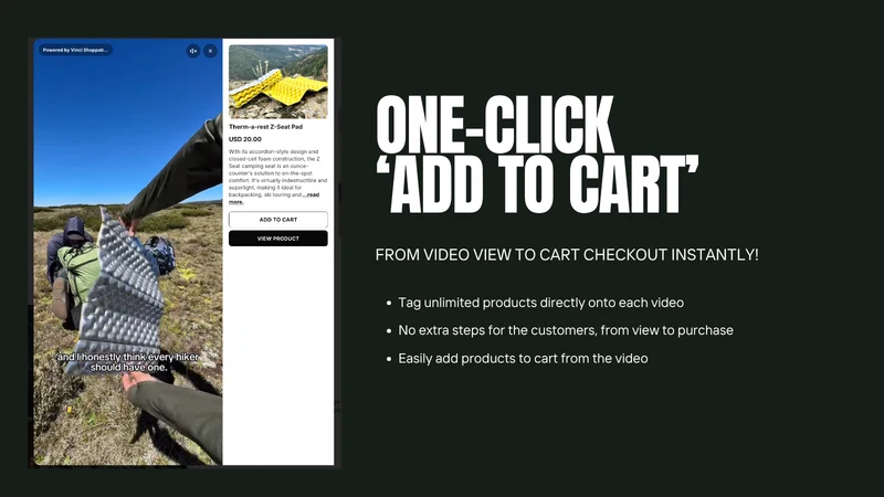 Vinci Shoppable Videos
