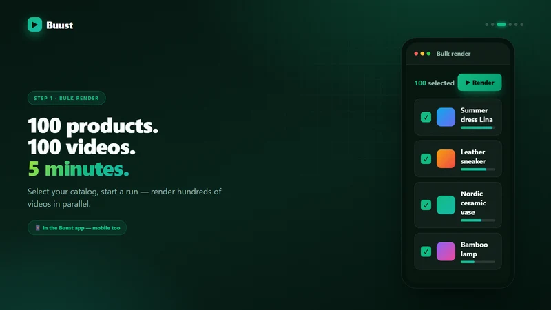 Buust: AI UGC Product Videos