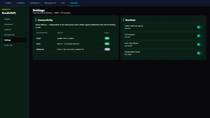 BundleShift: Bundle Builder