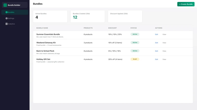 Bundle MixMatch Builder