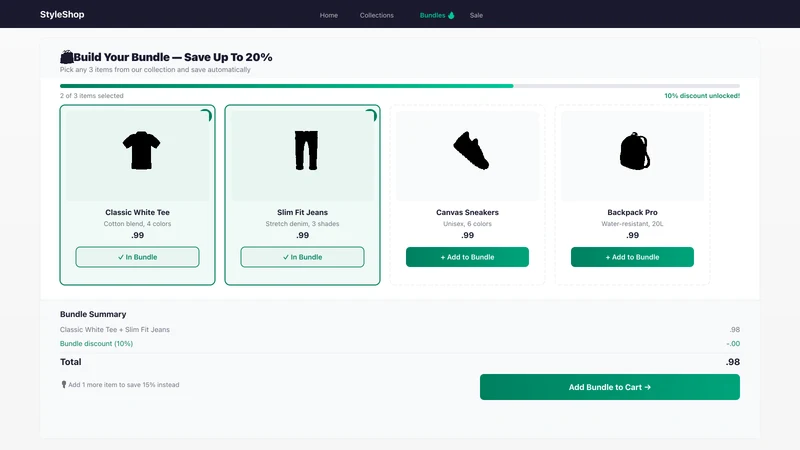 Bundle MixMatch Builder