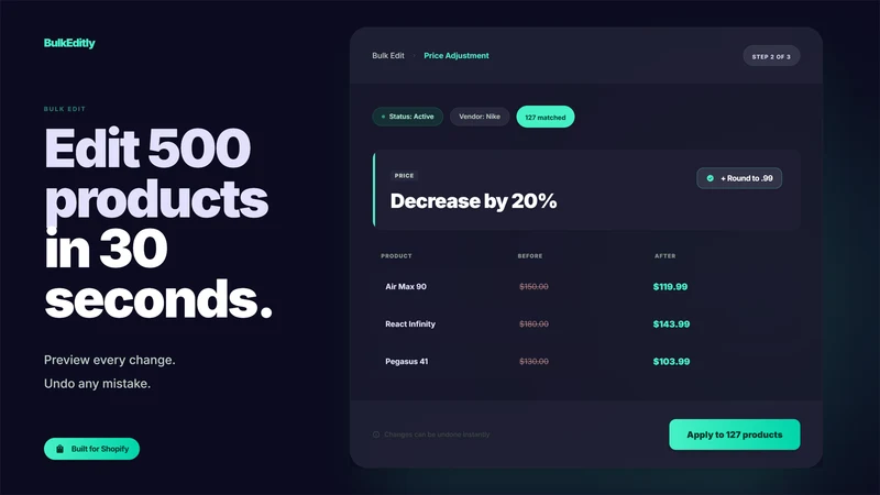 BulkEditly: Bulk Edit + Undo
