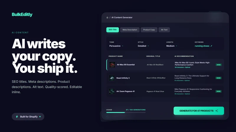 BulkEditly: Bulk Edit + Undo
