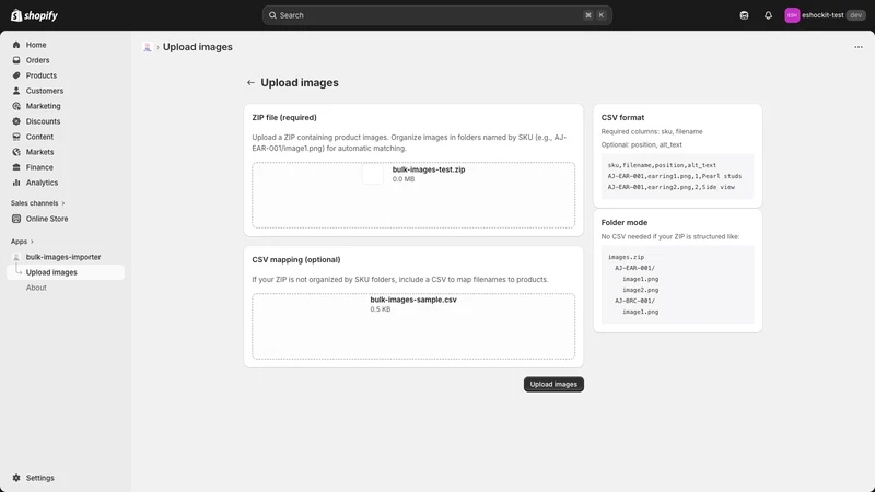 Bulk Image Importer