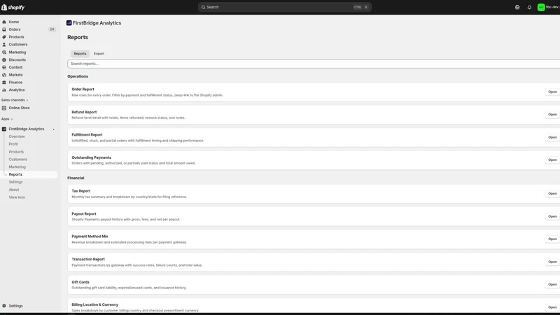 FirstBridge Analytics