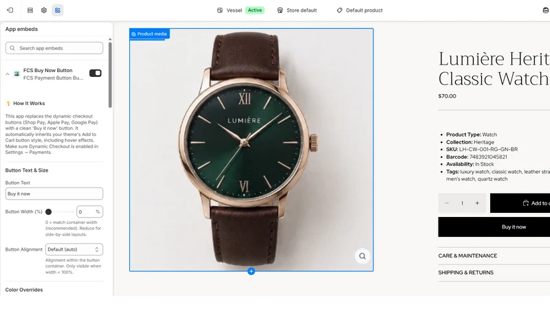 FCS Payment Button Builder