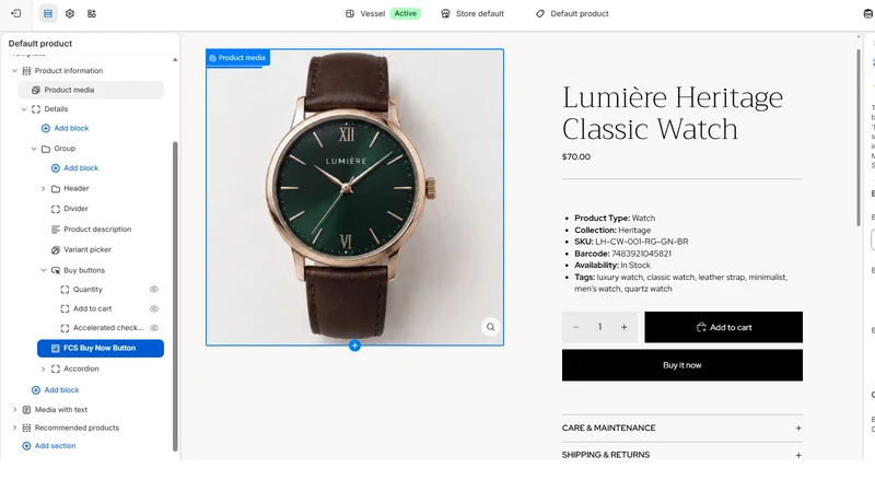 FCS Payment Button Builder