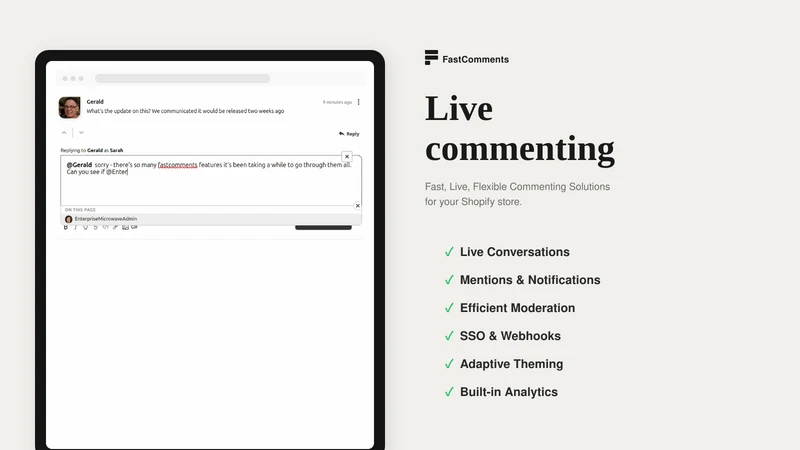 Comments by FastComments