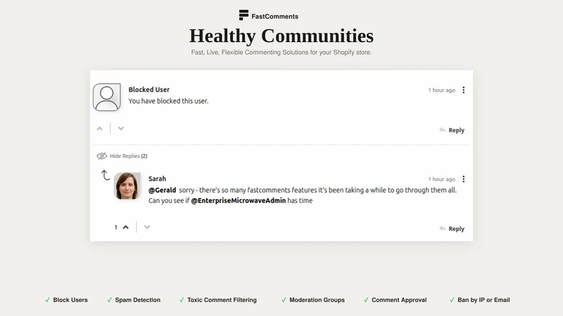 Comments by FastComments