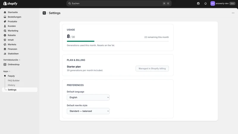 FAQuly – Fastest FAQ Builder