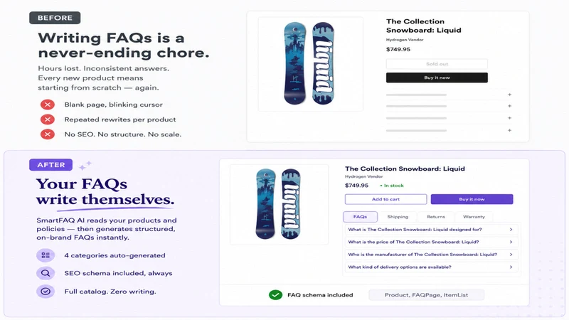 SmartFAQ AI: Product FAQ Build