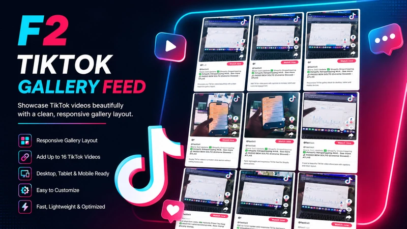 F2 TikTok Grid Feed