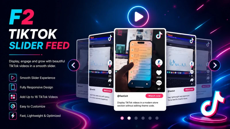 F2 TikTok Grid Feed