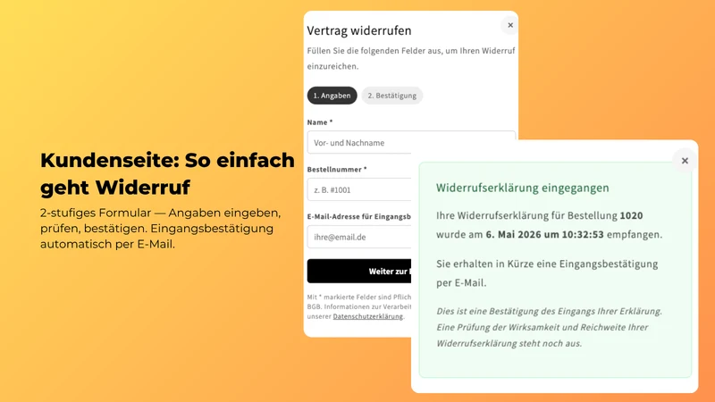 EU Widerrufsbutton Pro