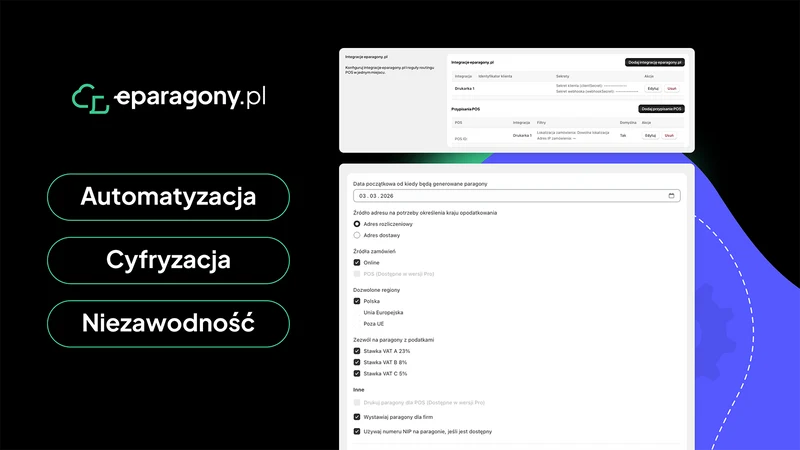 Integracja eparagony.pl by 2cW