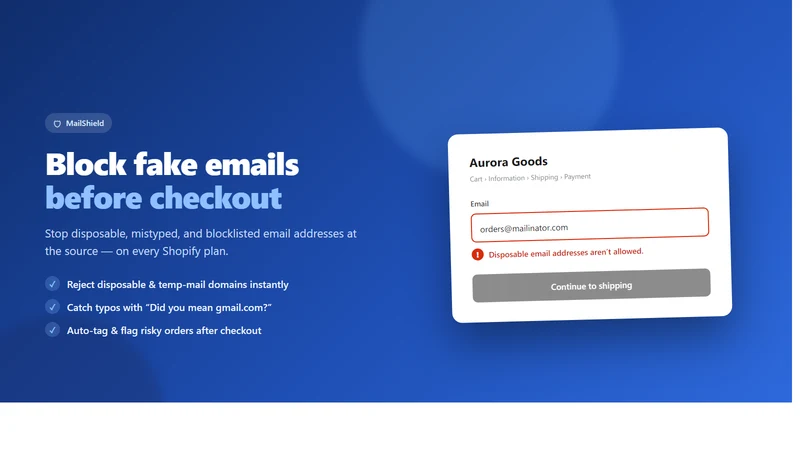 MailShield: Fake Email Blocker