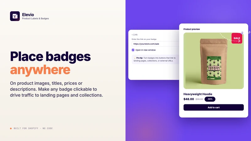 Elevio Product Labels & Badges