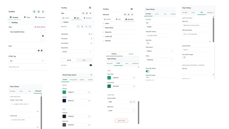 Eleminify Page Builder