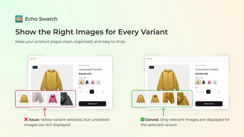 Echo Swatch & Variant Images